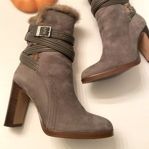 Louise Ext Cie Suede Boots with Fur size 6/36